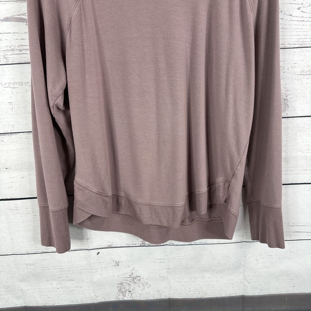 Athleta Sweatshirt‎ Womens Large Purple Pullover Athleisure Boxy Stretch - Picture 3 of 12